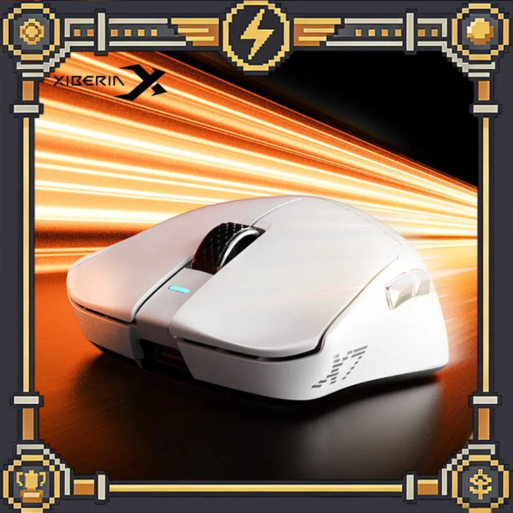 XIBERIA X7/X7 PRO MAX Mouse Tri Mode Wireless Magnetic Base PAW3950 Nordic54L15 TTC Golden Wheel 8k Low Latency Gaming Mouse