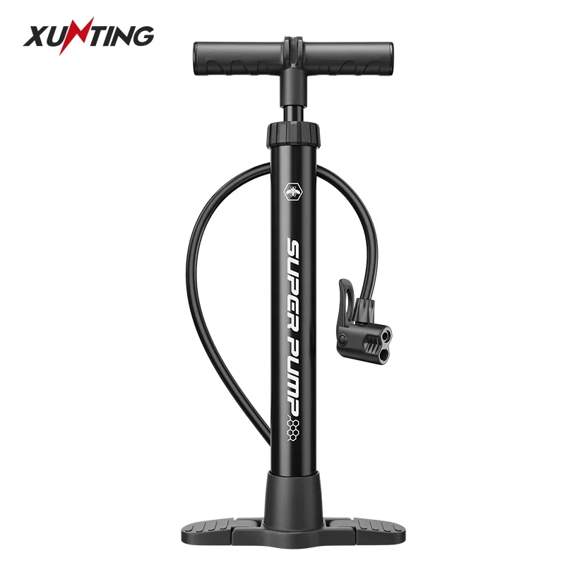 Xunting Bike Pump Without Gauge Manual Air Tire Inflator Mini Pump Presta Schrader Valve MAX 160PSI Ball Scooter Bicycle Pump