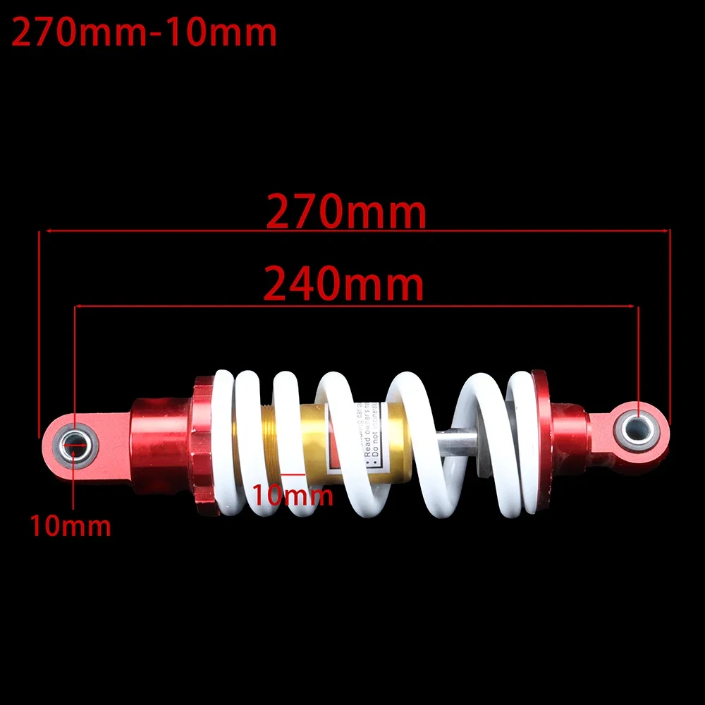 

270mm Hydraulic Shock Absorber 10mm Rod Dirt Bike Off-Road Motorcycle Suspension Upgrade Heavy Duty Damping System