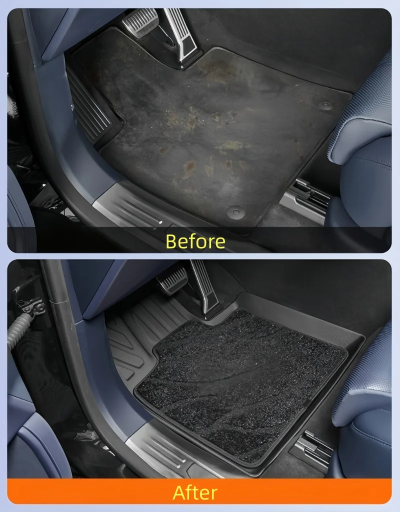 Car TPE Double-layer Foot Pad Fit for ZEEKR 9X‌ 2026 Modified Car Middle Wire Coil Carpet Anti Slip Foot Pad Car Accessories