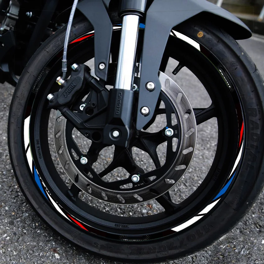 For DUCATI MONSTER V2 V4 797 821 Reflective Motorcycle Accessories Wheel Tire Modification Sticker Hub Decals Rim Stripe Tape