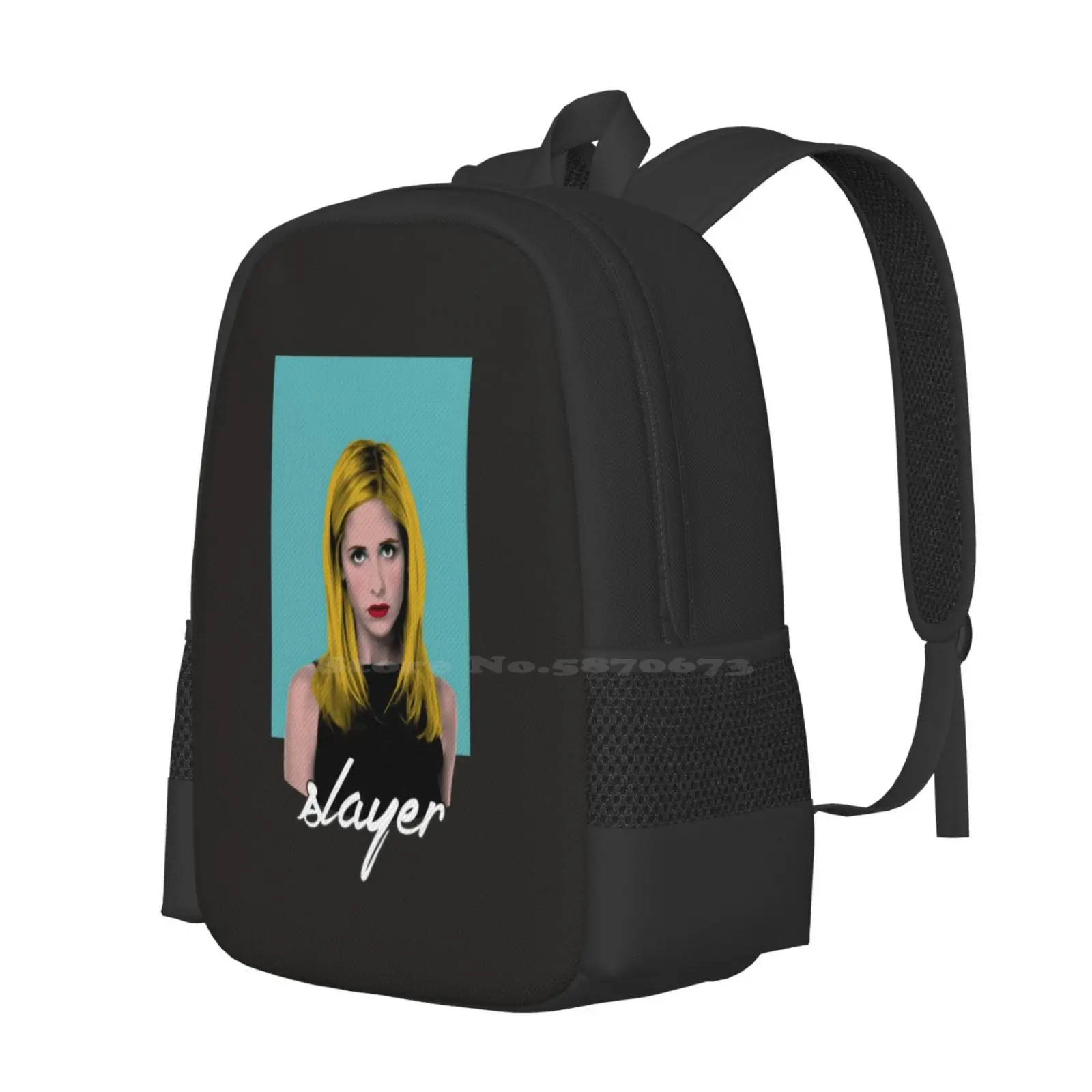 - Pop Art Teen College Student Backpack Pattern Design Bags Buffy The Vampire Btvs Cult Popular Pop Art Joss Whedon Buffy