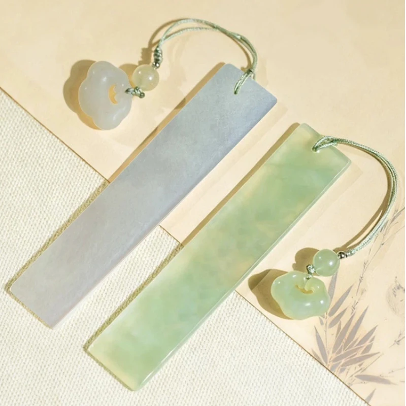 Xiuyu Jade Bookmark Gift Box for Students and Teachers Birthday Collection Exquisite Classical Cultural and Creative Works