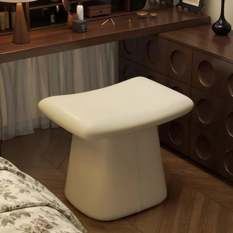#￥Light Luxury Dressing Chair Makeup Stool Bedroom Dressing Stool Shoe Changing Stool Art Soft Seat