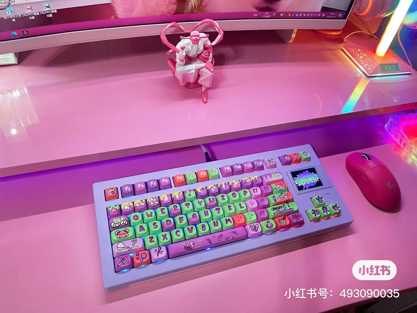 

135 Keys XOA poison Keycaps for Key Cap Square Thermal Sublimation Alice Mechanical Keyboard 2.25 U 2.75U Split Spacebar