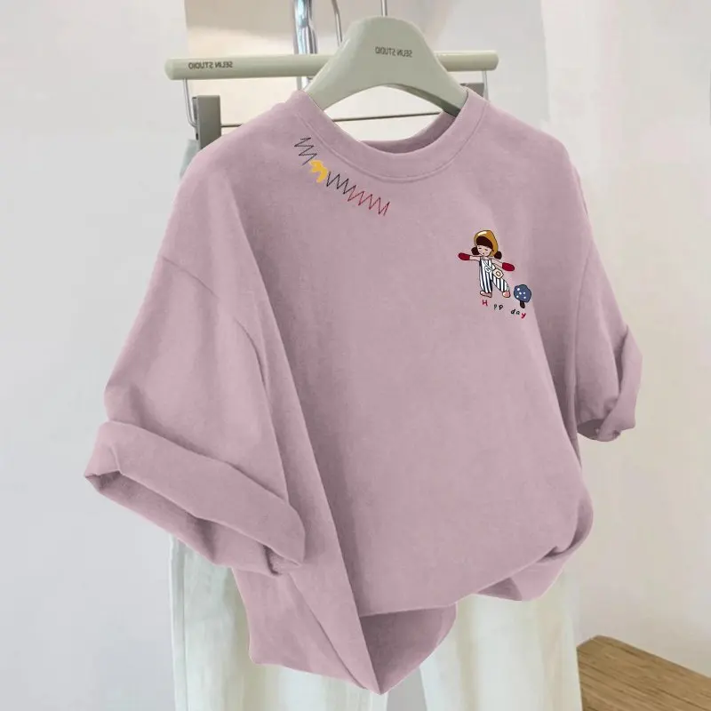 Cseta Casual ex de Manga Corta, Primavera Verano 2026, Moderna, Combinable con Todo, Estampada, Estilo Outlet para Hom...