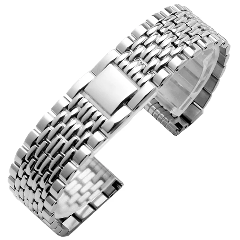 Solid Fine Steel Watch Chain For TISSOT 1853 Everytime T109.610 T109.407 Metal watch strap Men\'s wristband 19mm 21mm bracelet