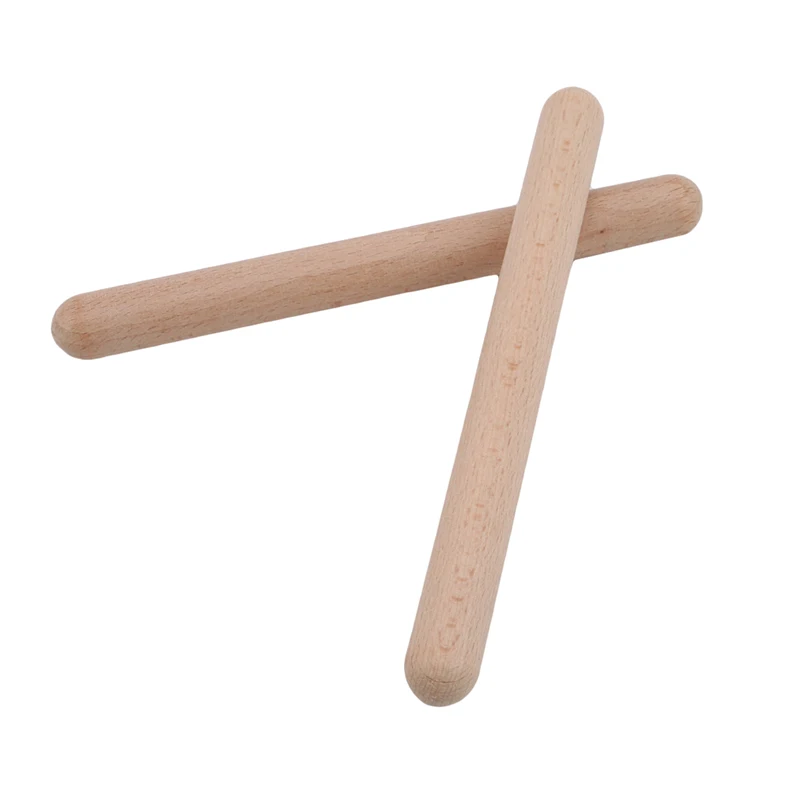 2 Stuks Percussie Houten Drumsticks Ritme Leren Onderwijs Peuter Kinder Instrument Beginners Percussie Ritme Stick