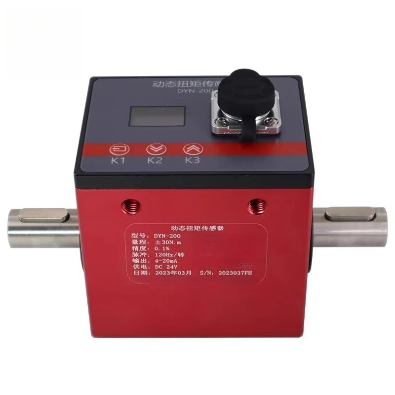 DYN-200 Rotary Torque Sensor Motor Speed Power Measuring Instrument Transducer Build-in OLED Display Force Dynamic Torsion Test