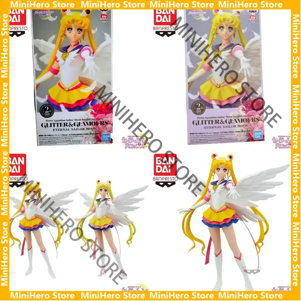 

В наличии Оригинальная коллекционная фигурка BANDAI SAILOR MOON Glitter Glamours, масштаб 1/7, из ПВХ