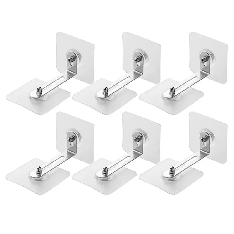 A98E-Furniture Anchors Wall Anchors, Anti Tip Furniture Anchors No Drill, Adhesive Furniture Wall Anchors For Baby 12 Pcs