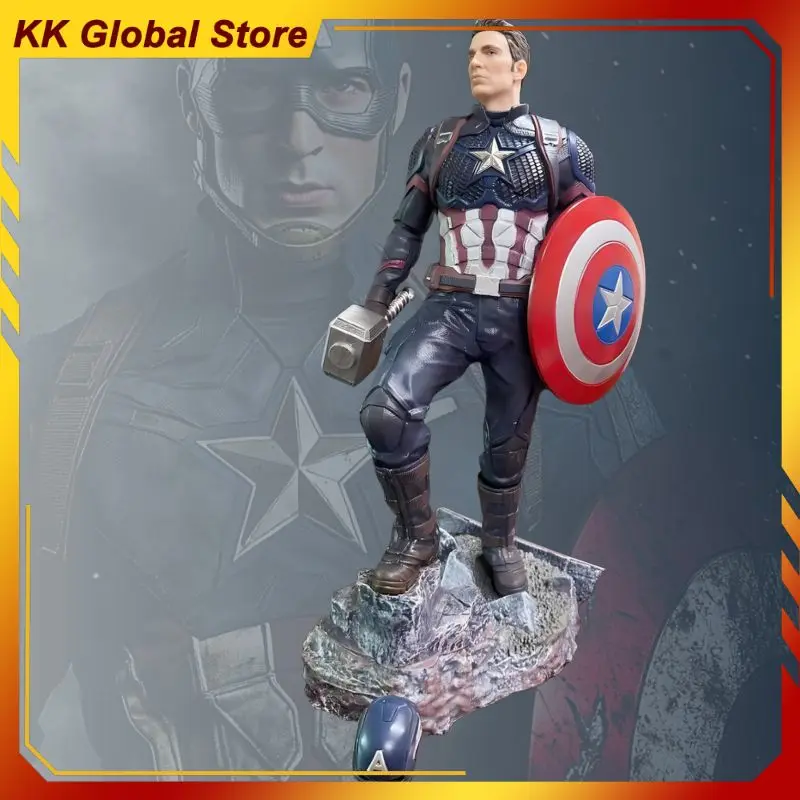 

42 см новая фигурка фильма «Капитан Америка», периферийные устройства, модель из ПВХ, двуглавая сменная статуя, настольные украшения, подарки для детей, игрушки