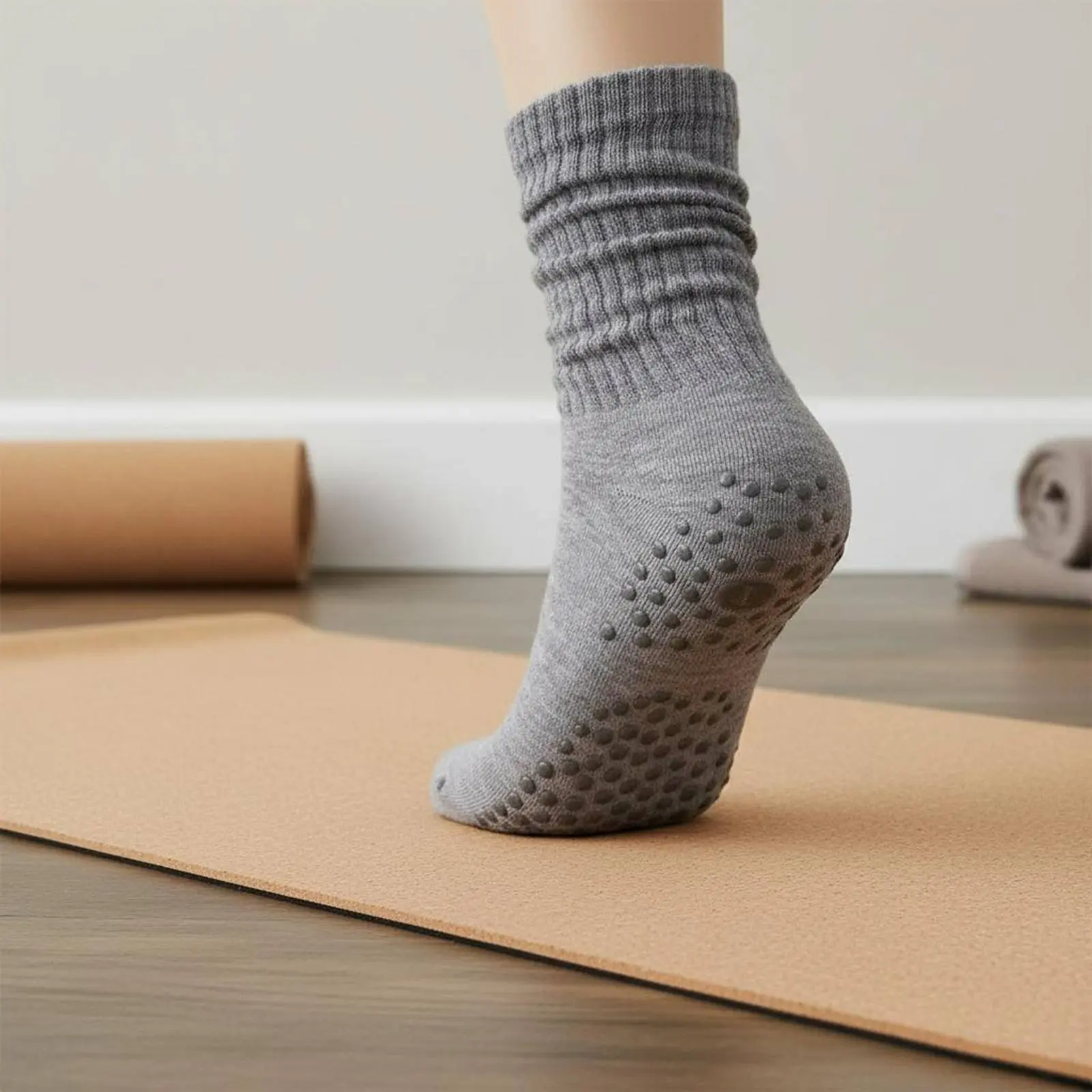 Scrunch Grip Socks Warm Scrunch Calf Sock Stretch Sock Stretchy Footwear Accessory Lightweight for Workout