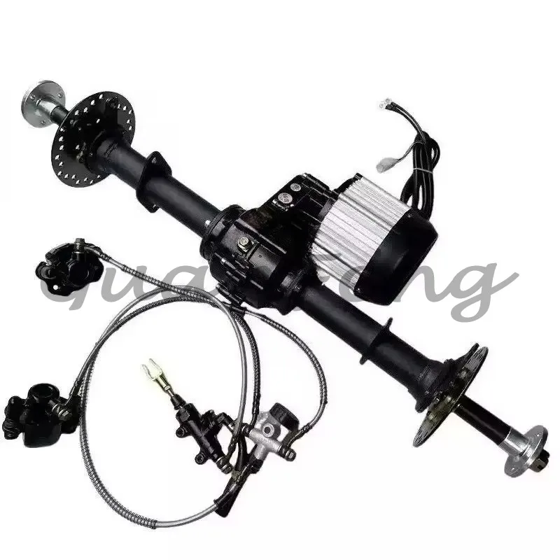 48V 60V Rear Axle Differential Gearbox, Shaft Drive Replacement for Electric Go Kart  Off-Road Buggy Four Wheeler Modification