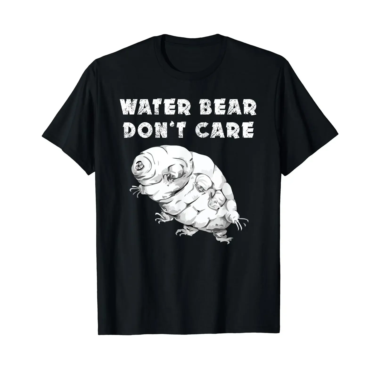 Water Bear Don't Care Funny Tardigrade Microbiology Kids T Shirt vintage Washed Soft fashion Casual streetwear Stretched