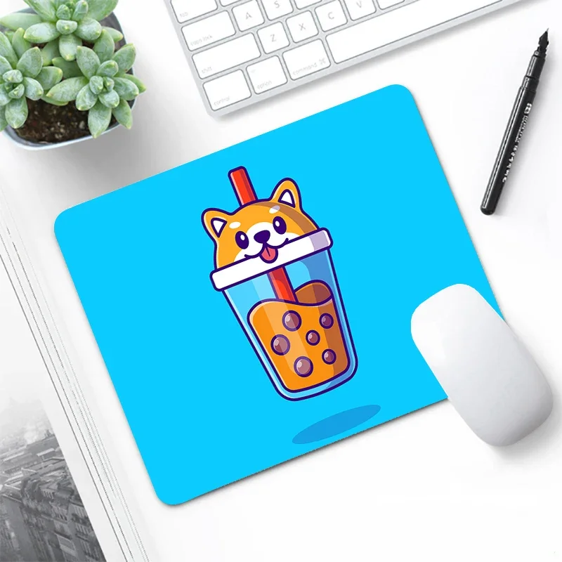 Drink Kawaii Mouse Pad Gamer GAMING MOUS Mausepad Rubber Mat Deskmat Pc Accessories Mousepad Mats Keyboard Cabinet Mause Laptops