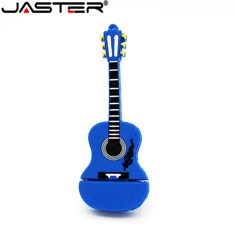 Jaster Kartun USB 2.0 Lucu Alat Musik Gitar Biola Catatan USB Flash Drive 4GB 8GB 16GB 32GB 64GB Fashion Flashdisk Usb