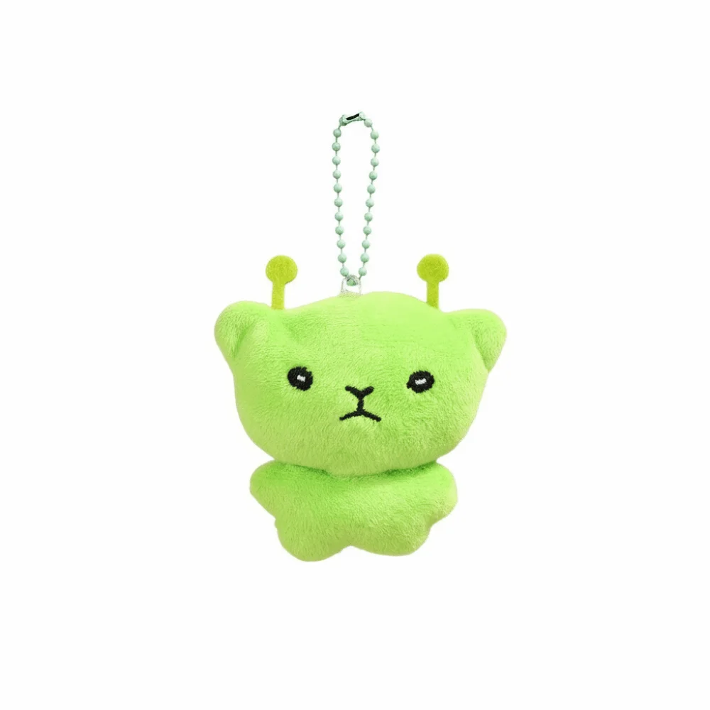 

Cute Soft Plush Backpack Pendant Mini Adorable Mobile Phone Rope Kawaii Style Cute Star Alien Cat Keychain Birthday