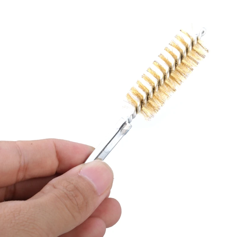 6Pcs Wire Brush Polishing Brushes with Different Size Wire Brush 8/10/12/15/17/19mm for Drill Cleaning Manufacturing