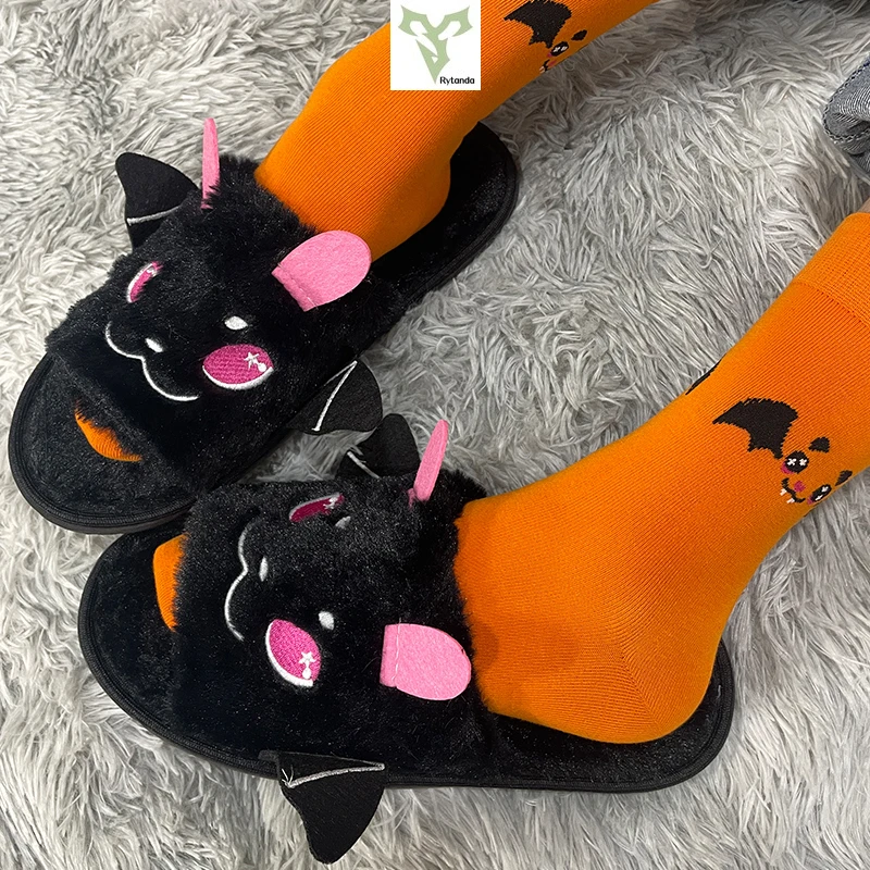 5/10/20 Pairs Cotton Socks for Men Women Halloween Pumpkin Bat Cartoon Socks Pumpkin Funny Socks for Men and Women