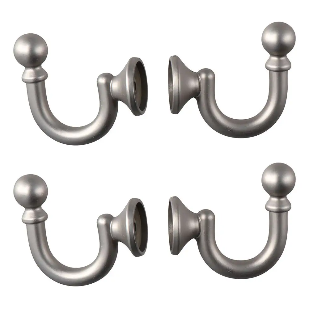 

4Pcs Aluminum Alloy Curtain Tie-Backs Hook 47mm Nickel Window Drapery Holdback Wall Mounted Antique Bronze Clothes Coat Towel