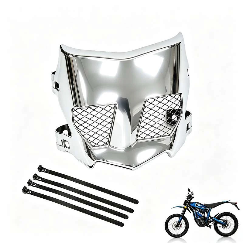 LINGQI RACING Motorfiets Voorkentekenplaat Zwart Geventileerde Bescherming Moto Cutz Stijl Voor Talaria Sting Dirt E-bike Scooter