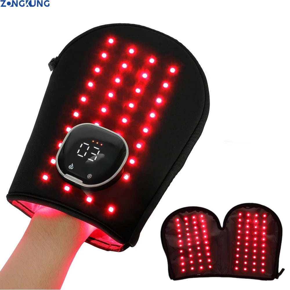 

LED Infrared Red Light Therapy Glove 660nm&850nm for Hand Joint Pain Relief Arthritis Treatment Relief Muscle Relaxation