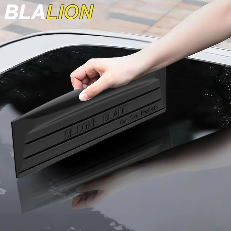 BLALION Non-Scratch Wiper Soft Silicone Handy Squeegee Car Glass Window Water Scraper Drying Blade Clean Scraping Film Wiper