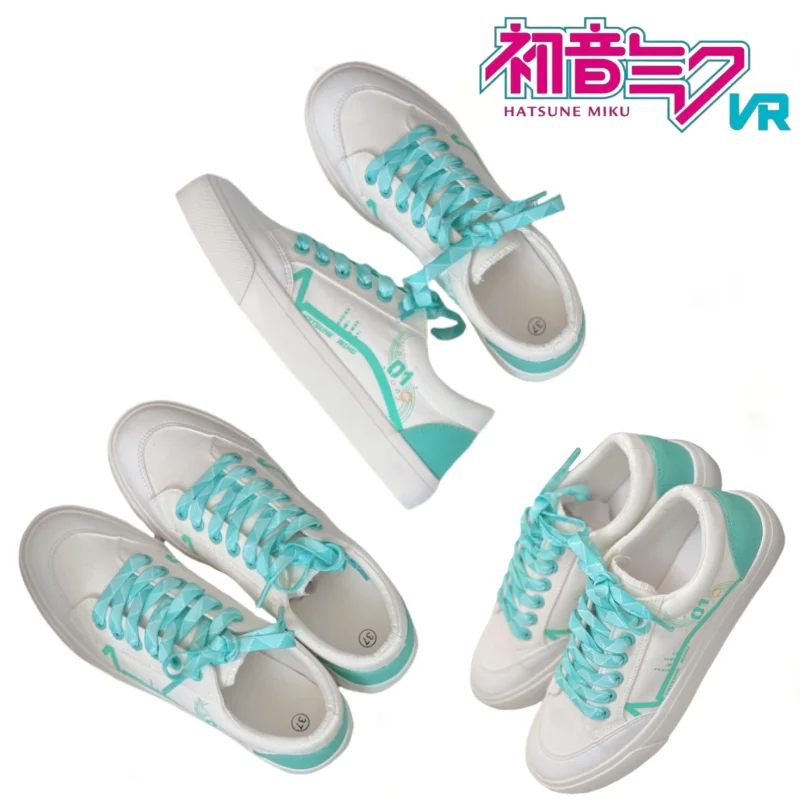 NEW Hatsune Miku Canvas Shoes Casual Breathable Sneakers Cute Cartoon Anime Fashion Out Shopping Holiday Gifts Comfortable Girl