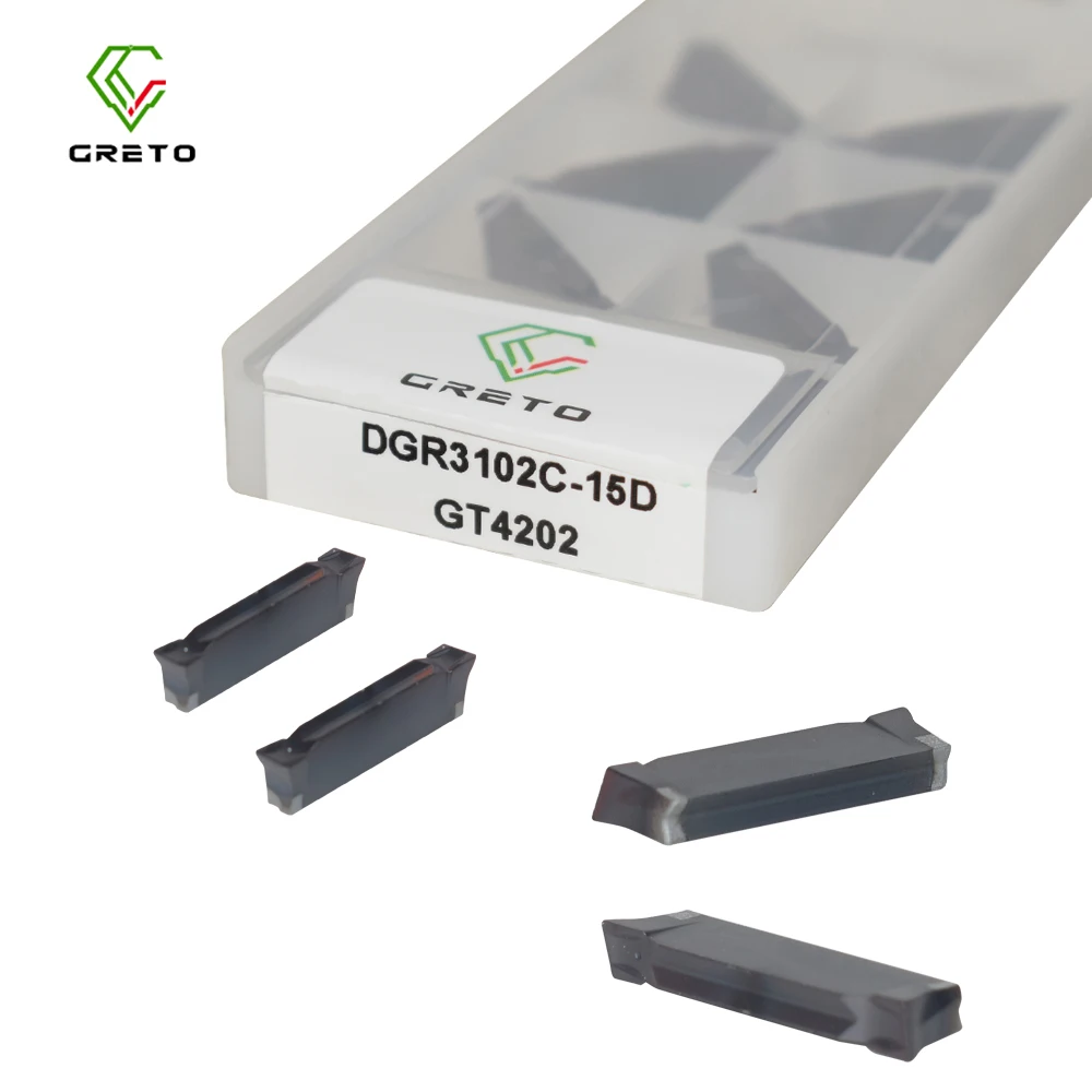 GRETO DGR3102C-15D GT4202 GT4205 Parting and Grooving Inserts DGR3102C-6D GR2202J-15D Turning Tools