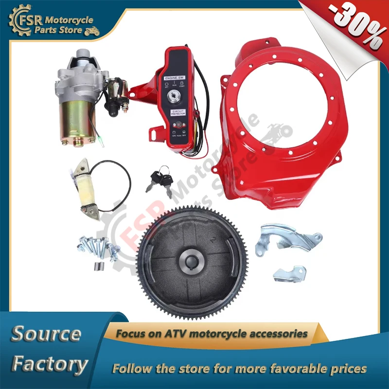 ELECTRIC STARTER KIT,FOR LIFAN 168F 170F GX160 GX200 5.5/6.5/7HP 2-3KW,HAND STARTER TO ELECTRIC STARTER