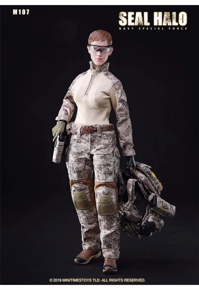 Mini Times Toys M017 Figura da collezione in scala 1/6 US SEAL Navy Special Force Bambole militari 12 pollici Donne Soldato Action Figure