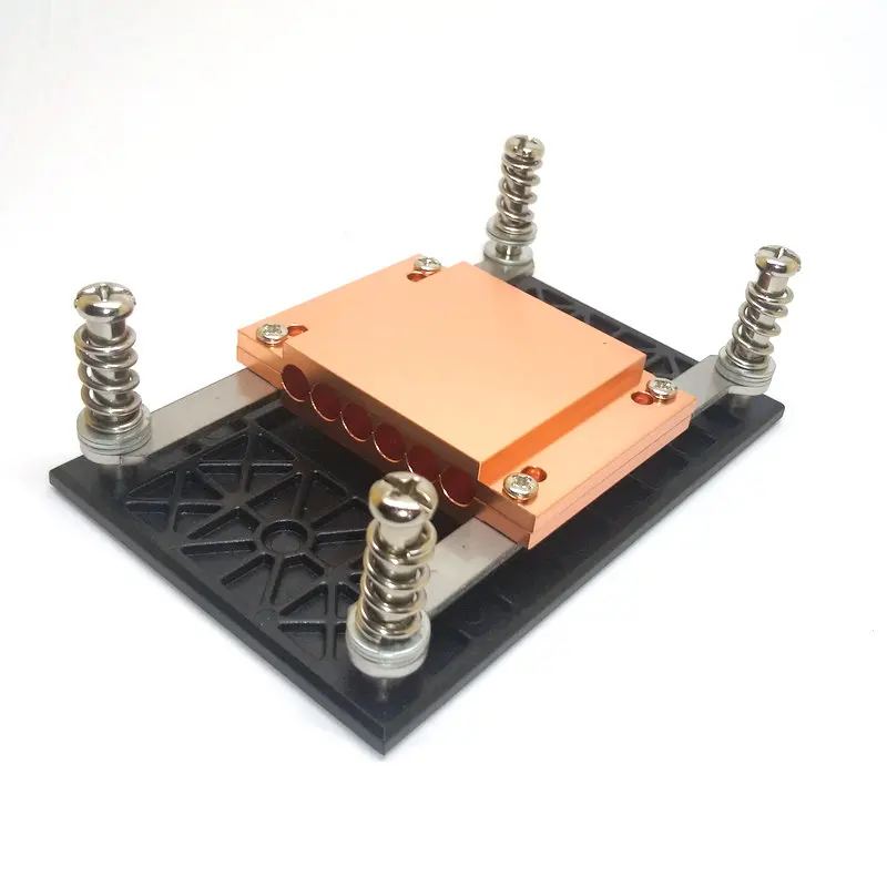 AMD AM4/AM5 CPU Platform Heat Pipe Copper Splint for Thermal Conduction 6-hole Heat Pipe Plate, Screw-Backplane Mount