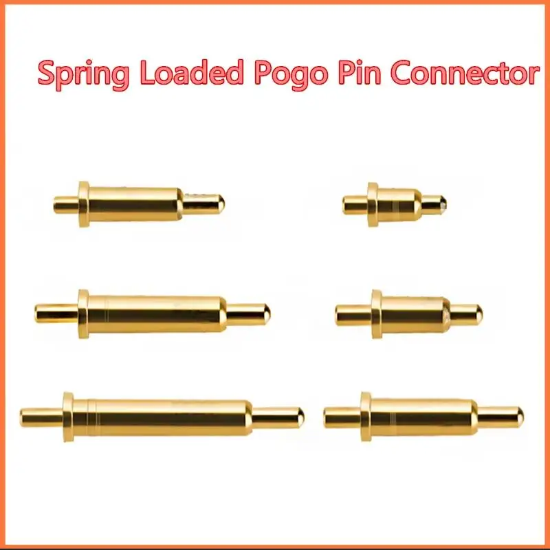 10/100PCS 1PIN Spring Loaded Pogo Pin Connector 2 mm 2.5 3 3.5 4 4.5 5 5.5 6 6.5 7 7.5 8 8.5 9mm Height Single Through Hole PCB