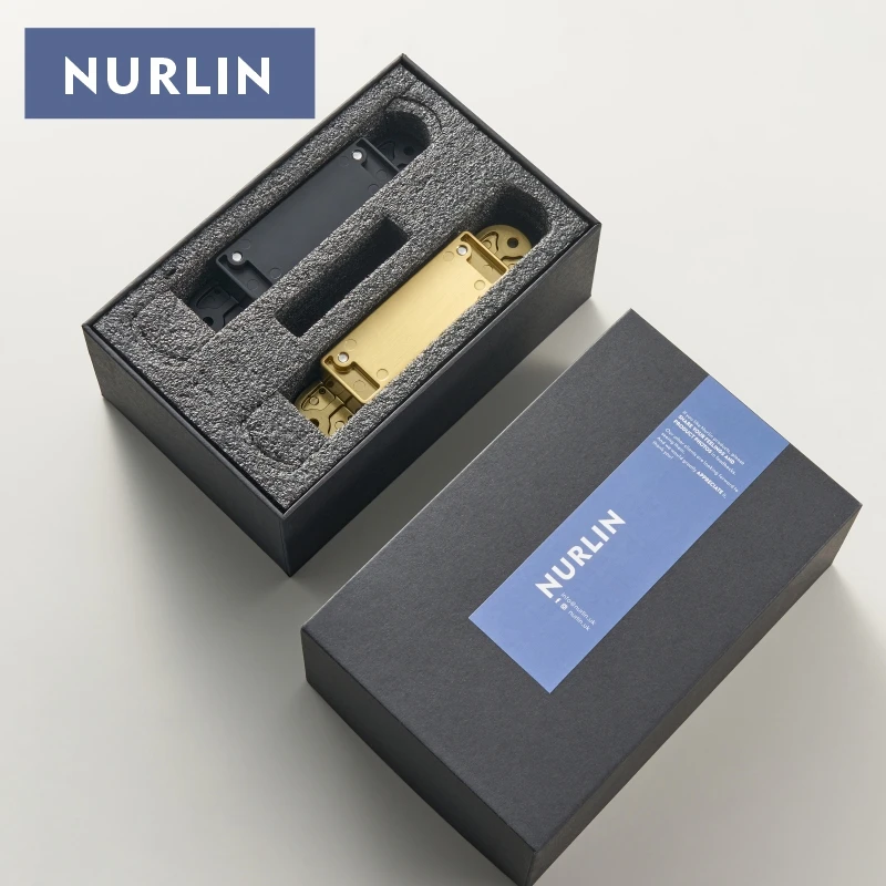 Nurlin Invisible Door Hinges 3D Adjustable Concealed Hinges Shiny Gold Black Bright Chrome Zinc Alloy Butt Hinge Heavy-duty
