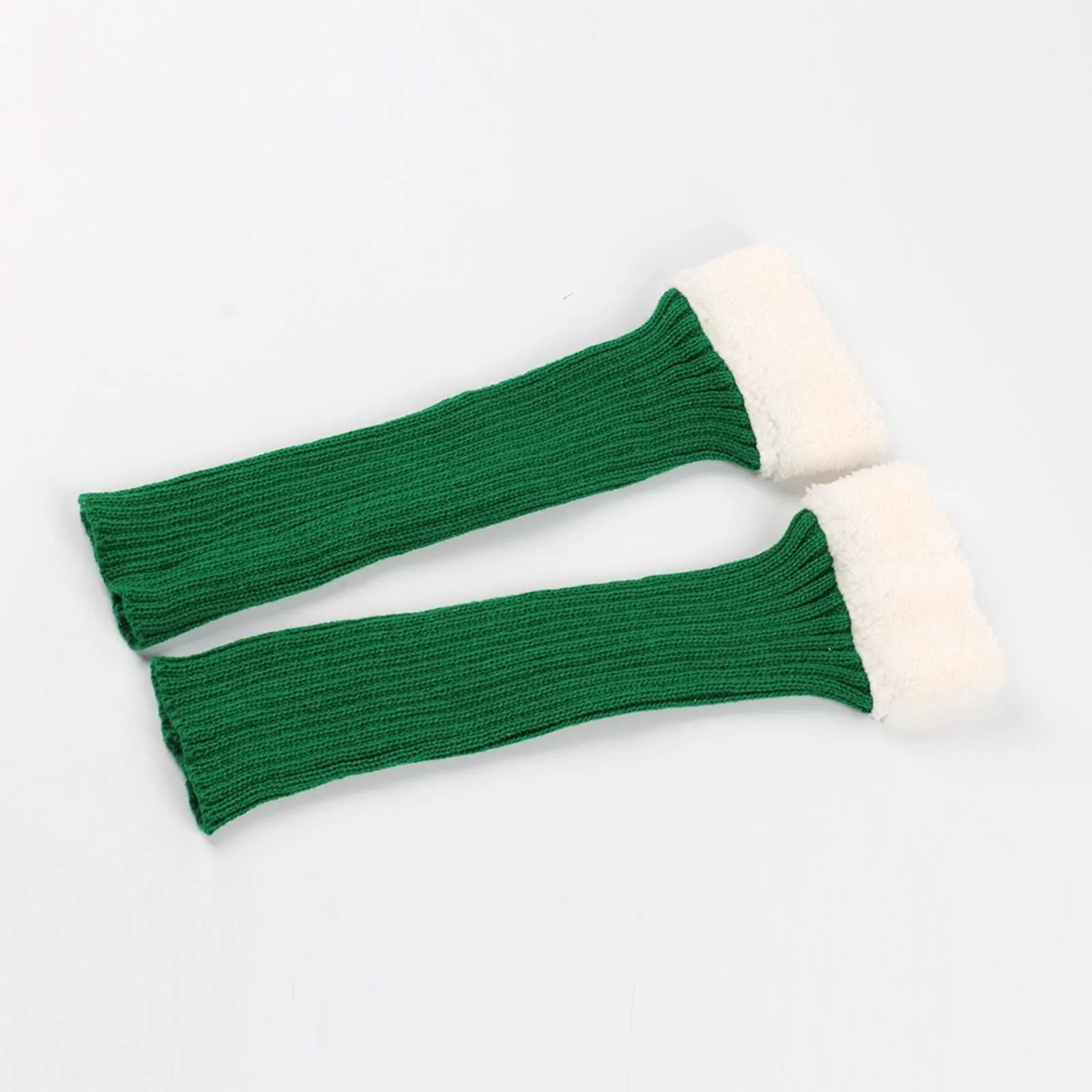 Calentadores de tobillo para mujer, Otoño Invierno, cálido, elástico, tejido, holgado, térmico, puños gruesos, calcetines para botas, polaina, cubiertas para pies Lolita