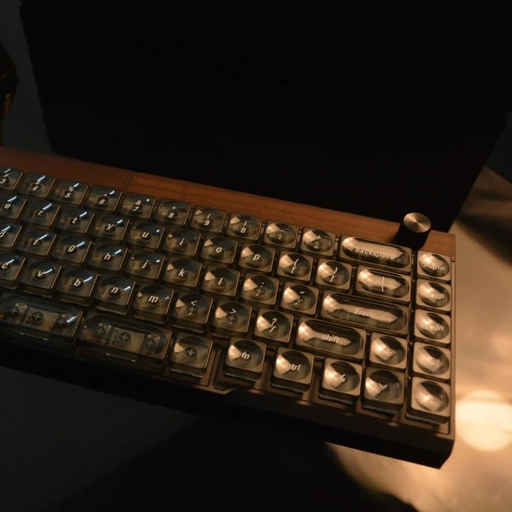 

Transparent Blank Low Profile Keycap Set PC Custom MX Keyboard Cap Gaming KeyCap for Mechanical Keyboard Accessories 61/75 Gift