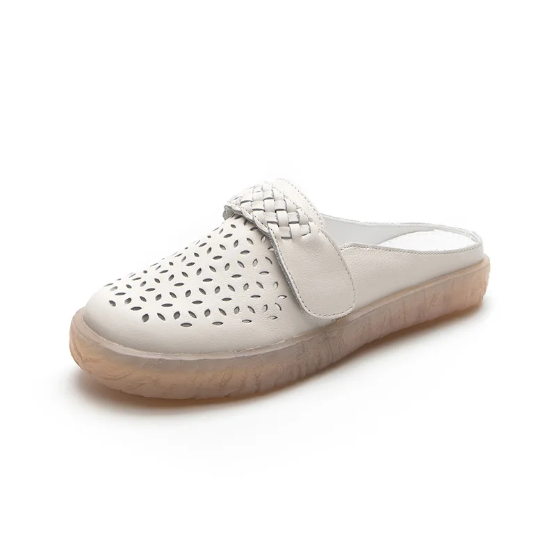 

KNCOKAR, новинка 205, летние сандалии Dongdong, женская обувь из воловьей кожи на мягкой подошве, обувь для беременных с полутапочками Baotou