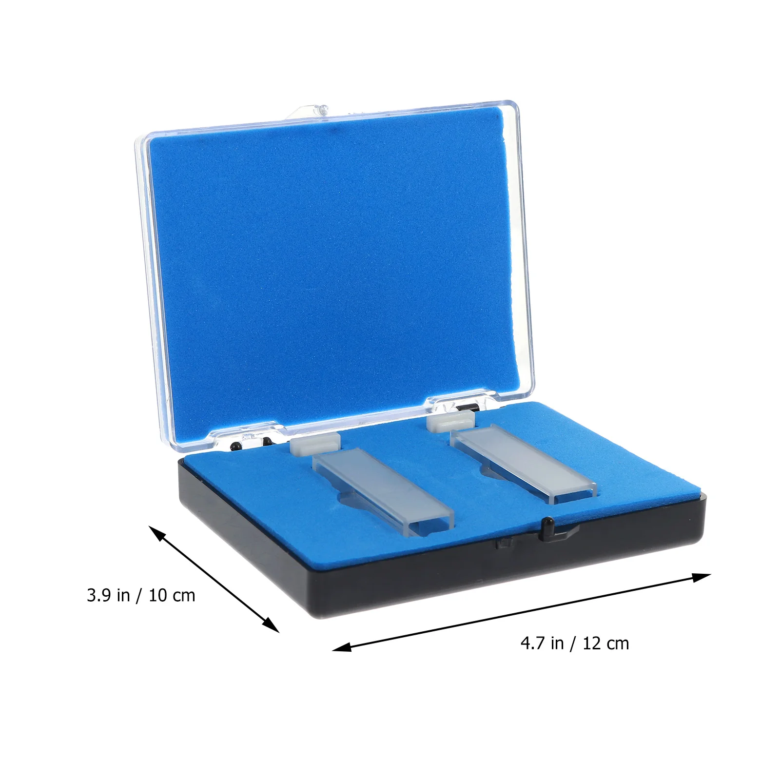 

2 Pcs Quartz Cuvette Specimen Sample Anti-static Micro Laboratory Standard