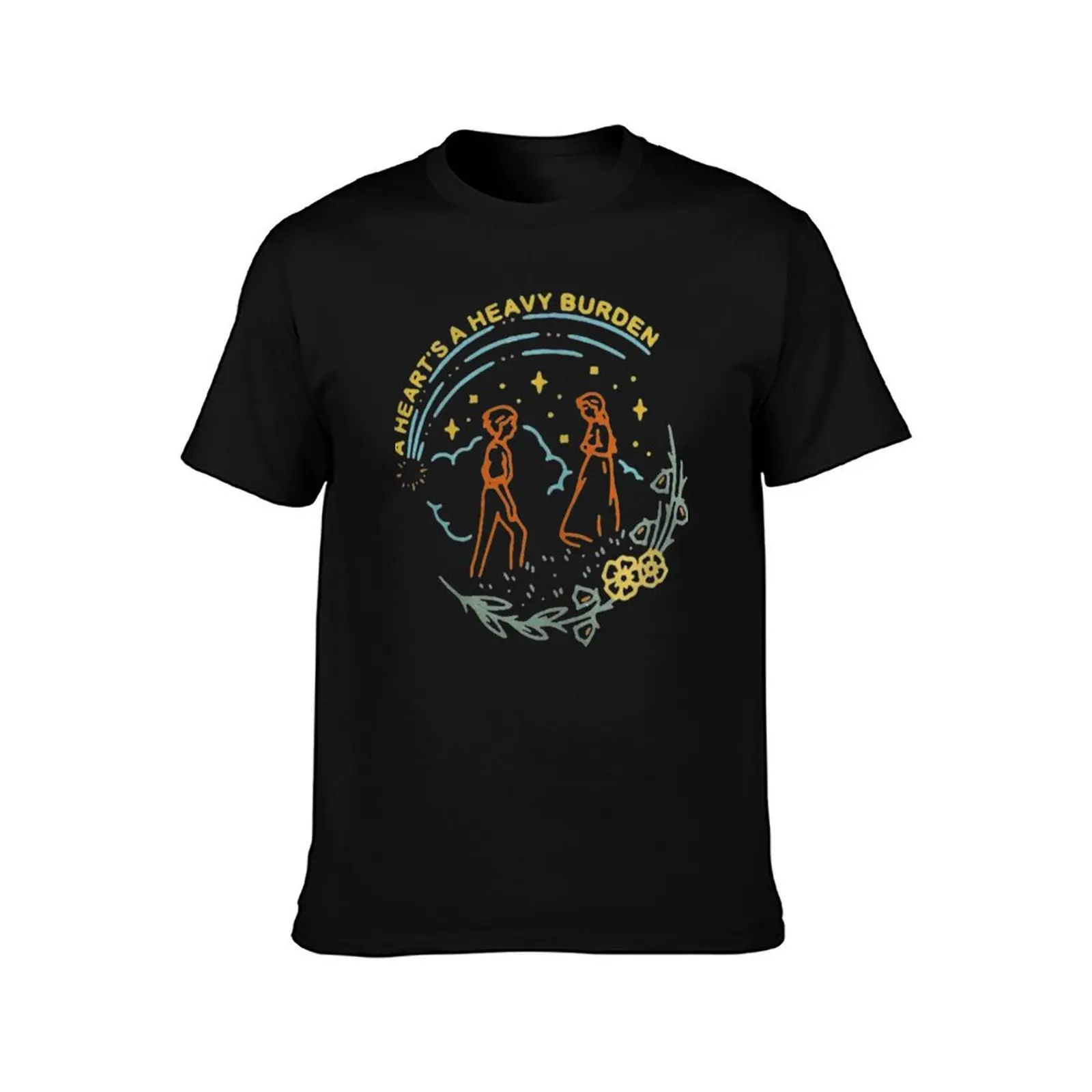 A HEARTS A HEAVY BURDEN T-Shirt Casual Loose Fit Summer Tee Shirt T-Shirt