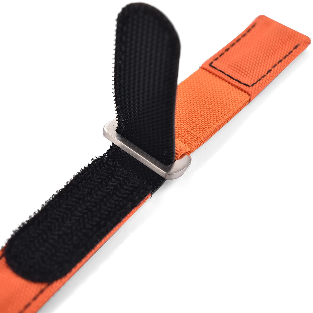 Upgraded 20mm Hook and Loop Quick Dry Watch Band Elastic Canvas Sailcloth Nylon Watch Strap for Garmin