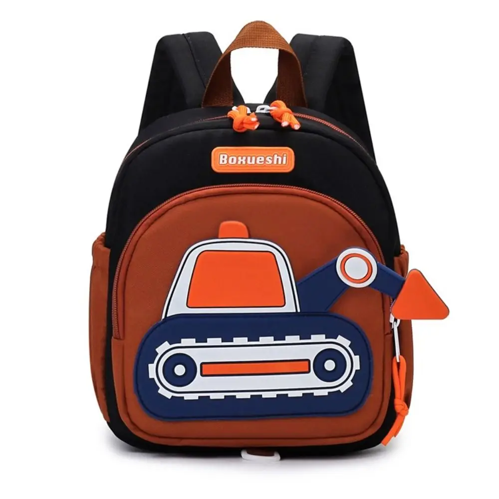 New Children Harness Toddler Leash Backpack Anti Lost Wrist Link Excavator Design School Bags Mini Back Pack
