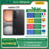 Global Version realme C75 Smartphone 6.72'' 90Hz FHD Display 50MP AI Camera 5828mAh Battery 45W Charge IP69 Dust Water Resistant