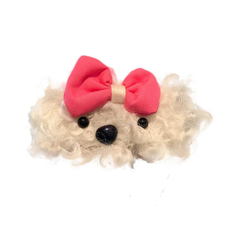 Donna Cute Lambswool forcine per cani di piccola taglia ragazze Sweet BB fermagli per capelli moda Clip laterale accessori per capelli Hairgrip