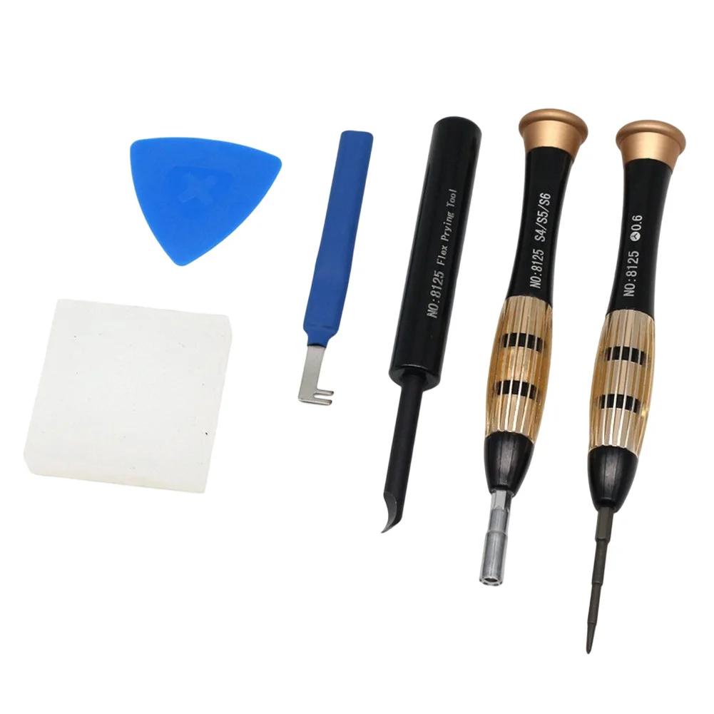 6in1 Precision Screwdriver Set for Electronics Repair with Triangle Y0 6 and Crown Screwdrivers Plus Battery Opening Tools