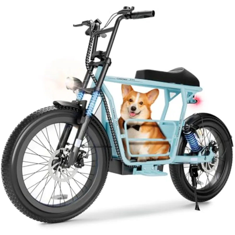 

Electric Scooter for Adults with Seat, 1000W Motor, 20 All-Terrain Fat Tires, Dual Shock Absorption, 25-Mile Range, 20MPH Top S