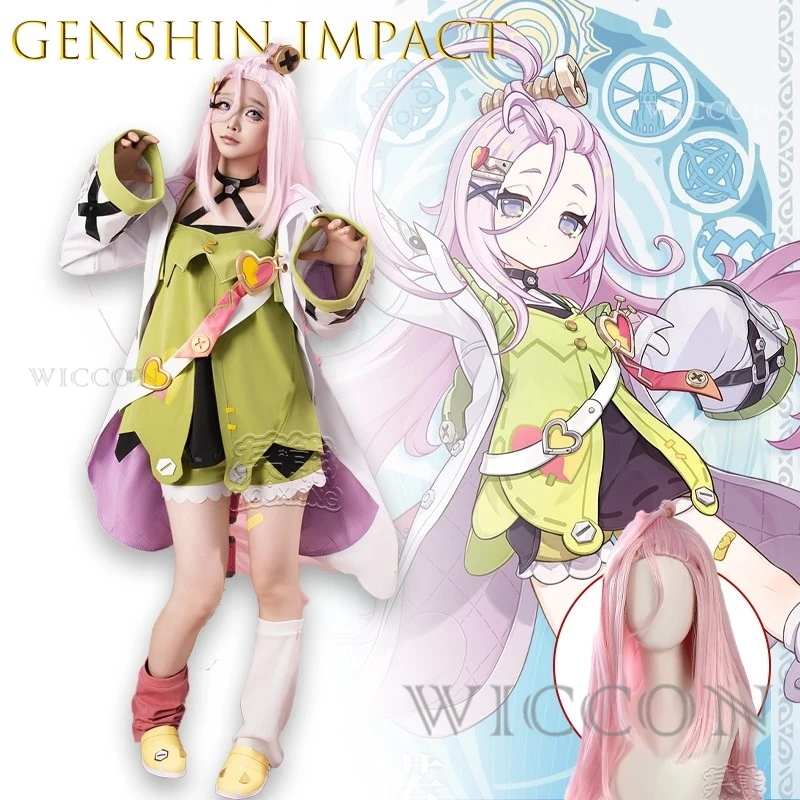Genshin Impact Aino-Disfraz de Cosplay, juego de rol de Anime, conjunto completo de Halloween, Navidad, personaje bonito Kawaii