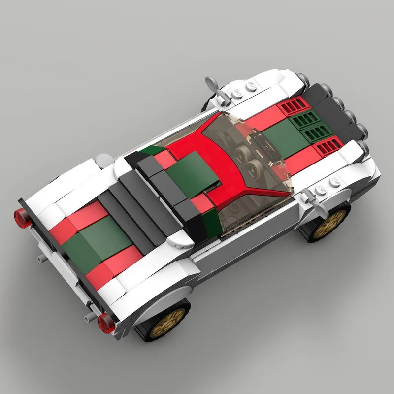 Moc-ラリーカービルディングブロックセット子供、有名なスポーツ車、インスピレーションモデル、テクニックスタイル、教育玩具、287個