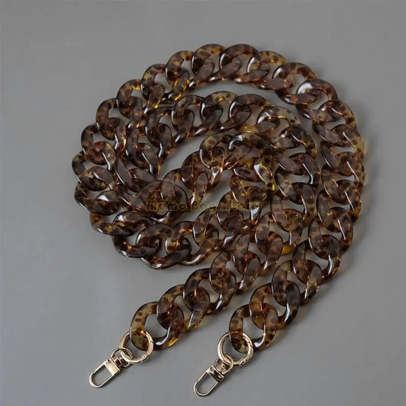 

X90D Bag Handle Chain DIY Acrylic Resin Handbag Strap Shoulder Purse Replacement