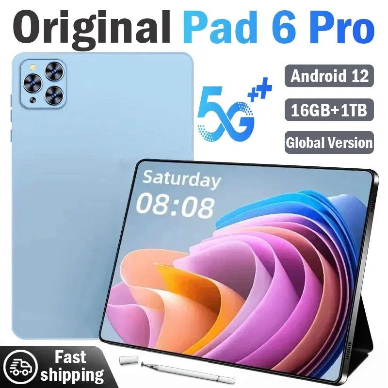 

2024 Original Global Version Pad 6 Pro Max Tablet Android 12 Snapdragon Octa Core Tablet PC 16GB 1TB 11inch Pad 6 Pro Tablets